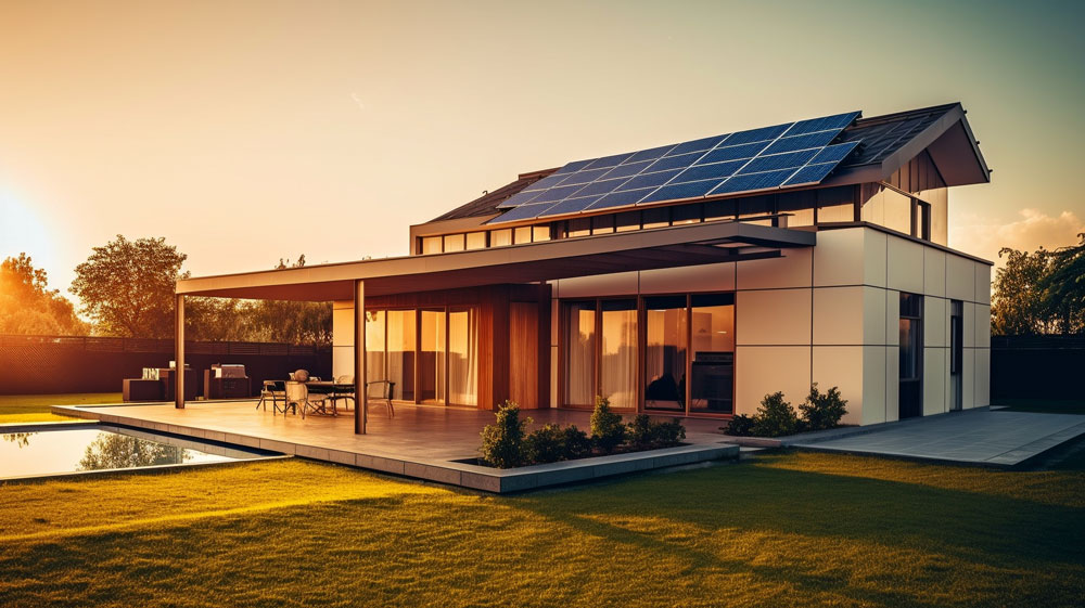 Home-with-solar-system