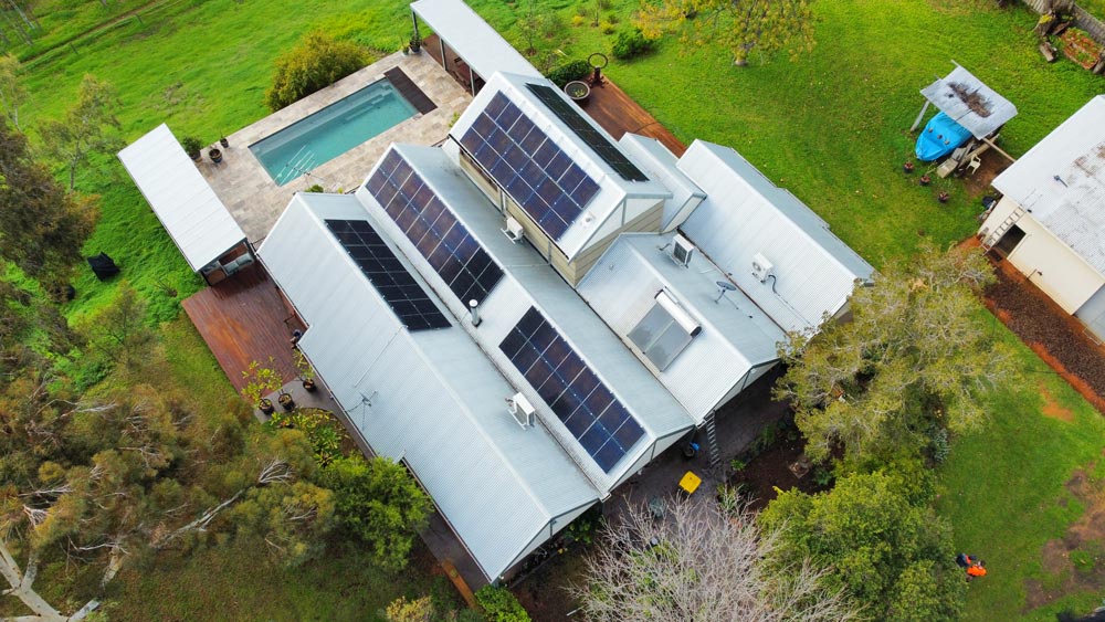 Talk Energy Solar and Battery Team Solar-installation-Drone-footage