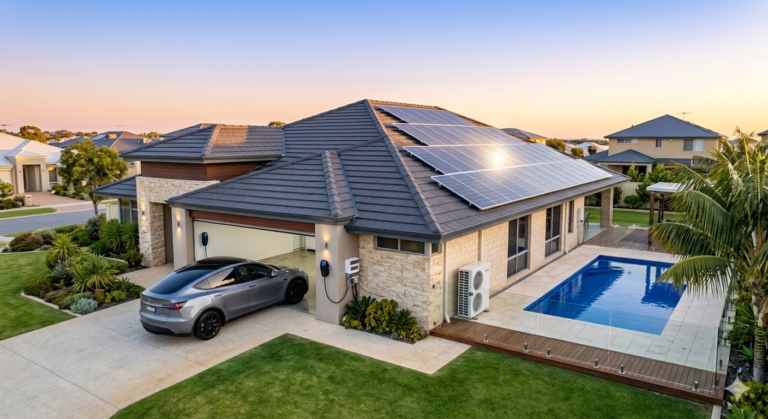 Solar for Perth Homes with Pool, AC and EV: 2026 Sizing Guide for High-Energy Households